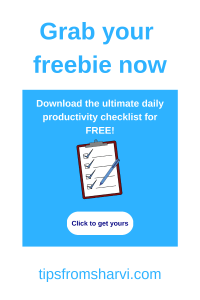 Download the productivity checklist