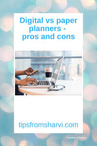 Digital vs paper planners - pros and cons
