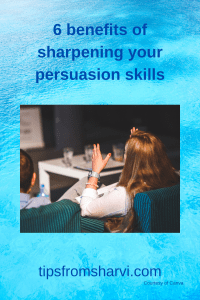 Lady with hand gestures while talking