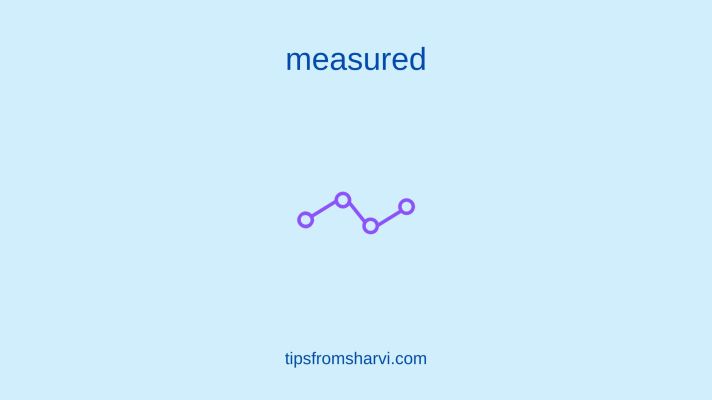 Line graph. Text: measured, tipsfromsharvi.com.